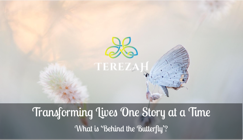 A butterfly resting on a flower with the Terezah logo in center of the photo. The image contains the title of the blog article 